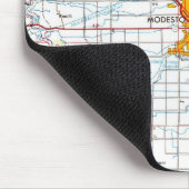 Modesto California Vintag Map Mousepad (Ecke)