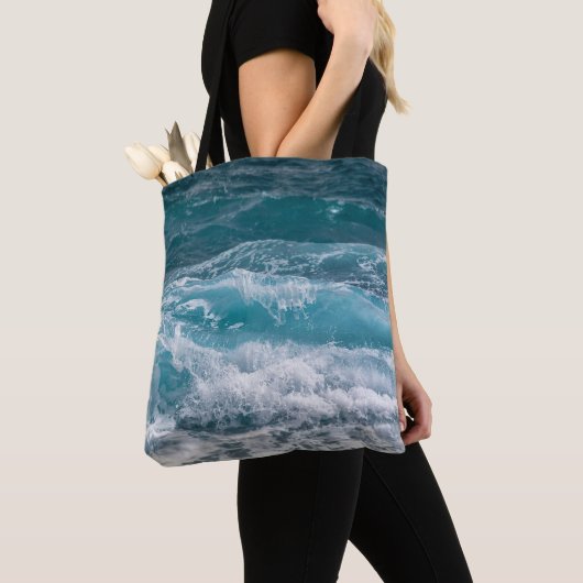 Modetasche im Ozeanwellen-Muster Tasche (Von Nahem)