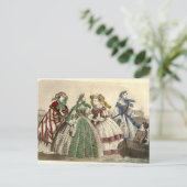 Modetrends Juli 1859 Postkarte (Stehend Vorderseite)