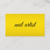 Modevorlage für Schönheitssalon oder Nagelkünstler Visitenkarte (Rückseite)