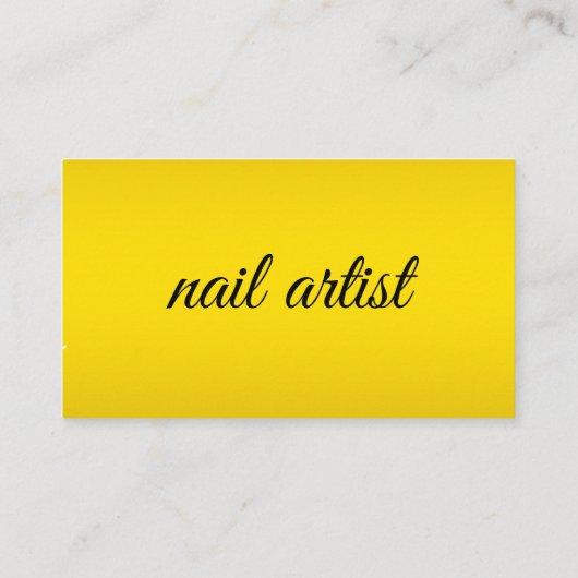 Modevorlage für Schönheitssalon oder Nagelkünstler Visitenkarte (Rückseite)