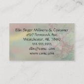 Modewaren oder Costumers Visitenkarte (Rückseite)