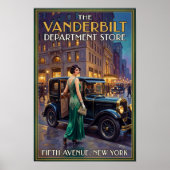 Modewerbung im Stil der 1920er Jahre Poster (Vorne)