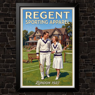 Modewerbung im Vintage-Stil der 1920er Jahre Poster