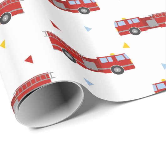 Modfiretruck-Party-Muster Geschenkpapier (Rolleneckpunkt)