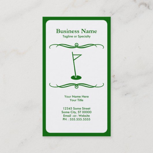 Modgolf Visitenkarte (Vorderseite)