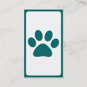 Modhaustiertatze Visitenkarte (Rückseite)