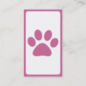 Modhaustiertatze Visitenkarte (Rückseite)