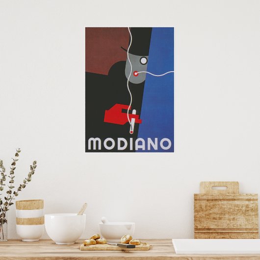 Modiano Italienisches Werbeplakat Poster (Küche)