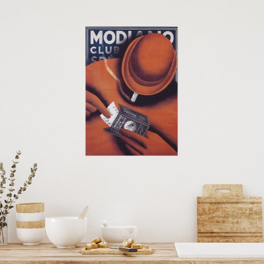 Modiano Italienisches Werbeplakat Poster (Küche)