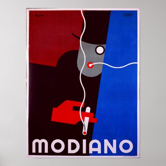 Modiano - Vintage Werbung für Zigaretten Poster (Vorne)