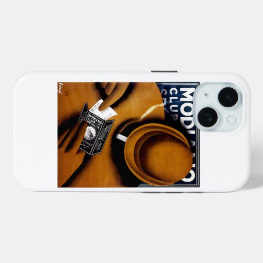 Modiano Zigarettenanzeige Case-Mate iPhone Hülle (Rückseite (Horizontal))