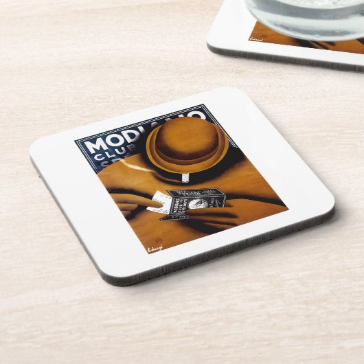 Modiano Zigarettenanzeige Getränkeuntersetzer (Linke Seite)