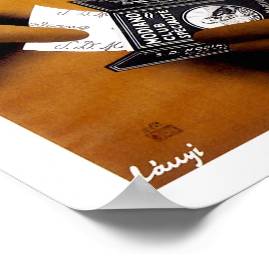 Modiano Zigarettenanzeige Poster (Ecke)