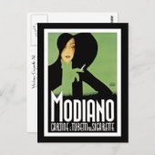 Modiano Zigarettenanzeige Postkarte (Vorne/Hinten)