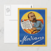 Modiano Zigarettenpapiere Werbung Vintag Postkarte (Vorne/Hinten)
