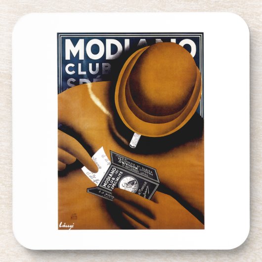 Modiano Zigarettenwerbung Getränkeuntersetzer (Vorderseite)