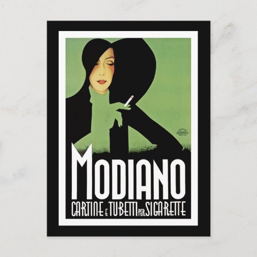 Modiano Zigarettenwerbung Postkarte (Vorderseite)