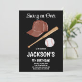 Modifizierbare Boys Sports Party Card Einladung (Stehend Vorderseite)