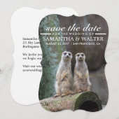 Modifizieren Sie diese lustigen Meerkatzen Save th The Date (Vorne/Hinten)