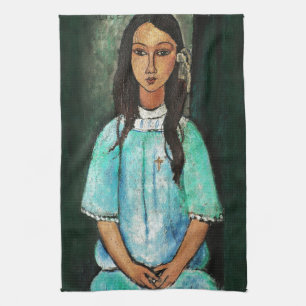 Modigliani Alice Vintage Fine Art Gemälde Geschirrtuch