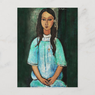 Modigliani Alice Vintage Fine Art Gemälde Postkarte