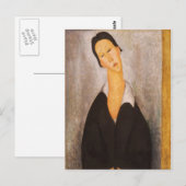 Modigliani Amedeo Portrait Postkarte (Vorne/Hinten)