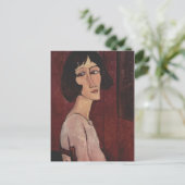 Modigliani Amedeo Portrait Postkarte (Stehend Vorderseite)
