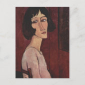 Modigliani Amedeo Portrait Postkarte (Vorderseite)