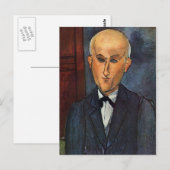 Modigliani Amedeo Portrait Postkarte (Vorne/Hinten)