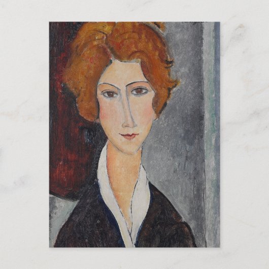 Modigliani Amedeo Portrait Postkarte (Vorderseite)