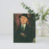 Modigliani Amedeo Portrait Postkarte (Stehend Vorderseite)