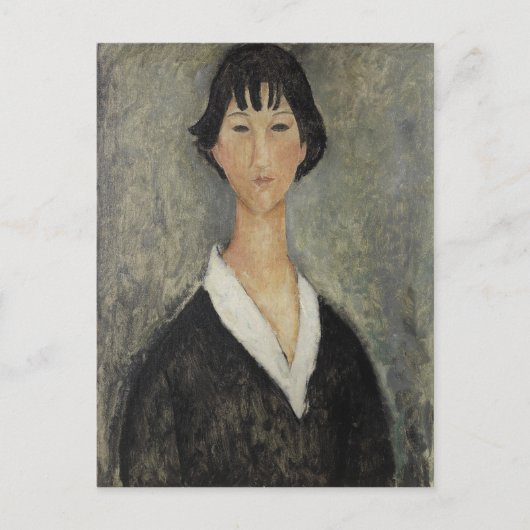 Modigliani Amedeo Portrait Postkarte (Vorderseite)