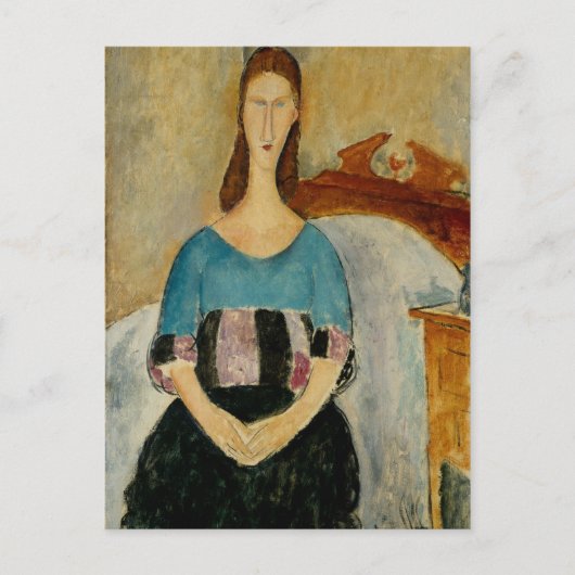 Modigliani Amedeo Portrait Postkarte (Vorderseite)