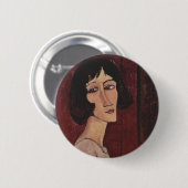 Modigliani Amedeo Porträt Button (Vorne & Hinten)
