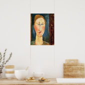Modigliani - Frauenkopf mit rotem Haar Poster (Küche)