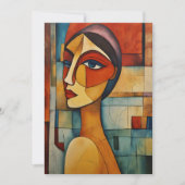 "Modigliani Inspiriert Art Invites" Einladung (Vorderseite)