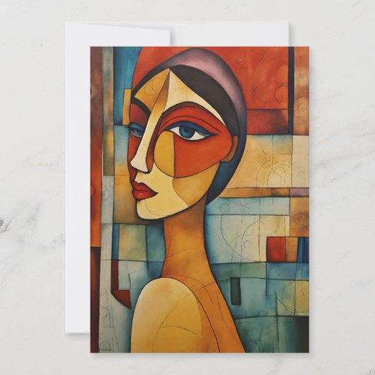 "Modigliani Inspiriert Art Invites" Einladung (Vorderseite)