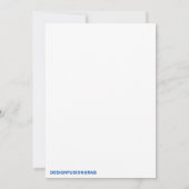 "Modigliani Inspiriert Art Invites" Einladung (Rückseite)