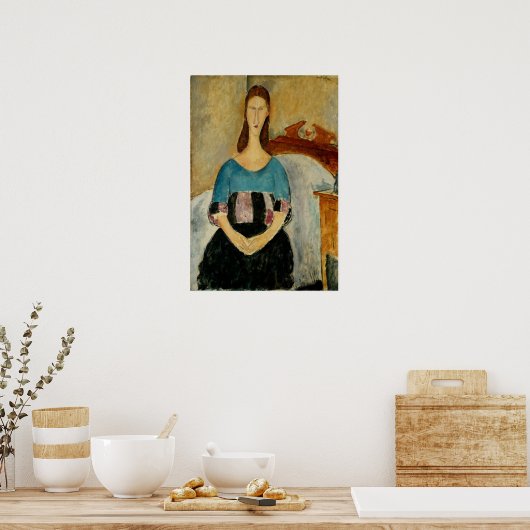 Modigliani - Jeanne Hebuterne 1919 Poster (Küche)