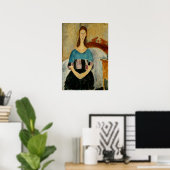 Modigliani - Jeanne Hebuterne 1919 Poster (Heimbüro)