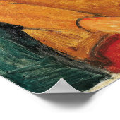 Modigliani - Jeanne Hebuterne in einem gelben Jump Poster (Ecke)