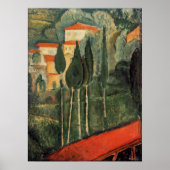 Modigliani - Landschaft Südfrankreich 1919 Poster (Vorne)