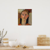 Modigliani - Mädchen mit rotem Haar 1915 Poster (Küche)