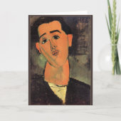 Modigliani - Portrait of Juan Gris Karte (Vorderseite)