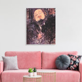 Modigliani - Portrait von Diego Rivera Leinwanddruck (Insitu (Wohnzimmer))