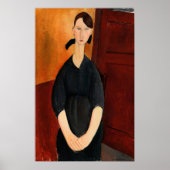 Modigliani - Portrait von Paulette Jourdain 1919 Poster (Vorne)