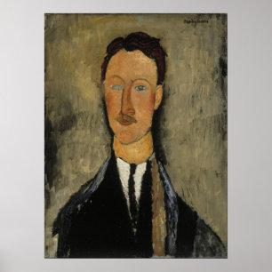 Modigliani - Porträt des Künstlers Léopold Survage Poster