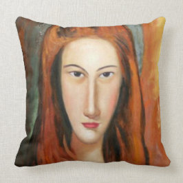 Modigliani - Porträt von Jeanne Hebuterne Kissen