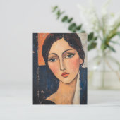 Modigliani Vintag Art Postcard Postkarte (Stehend Vorderseite)